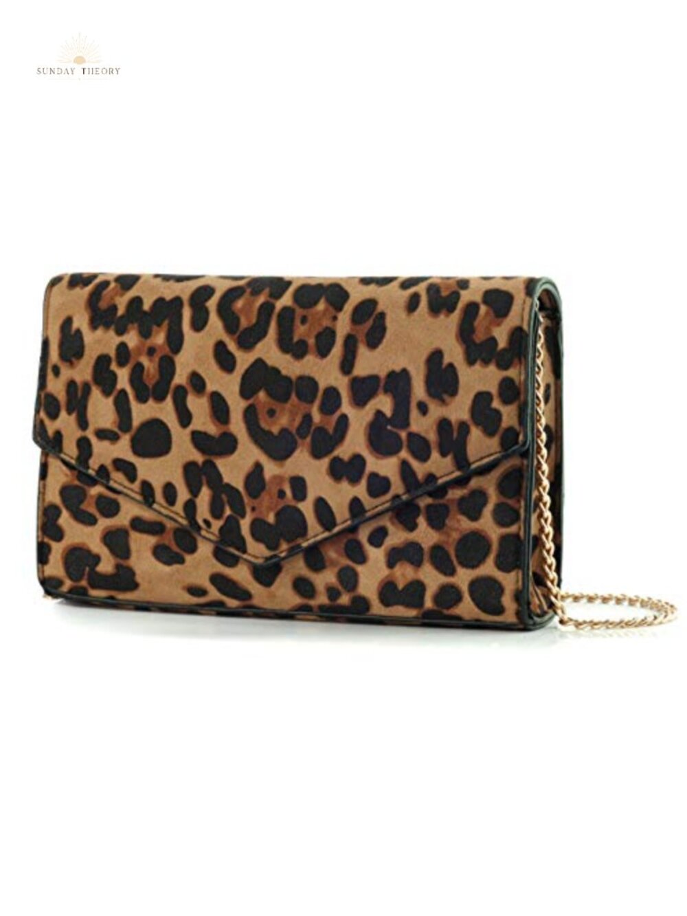 Envelope Clutch Evening Bag with Detachable Chain Strap